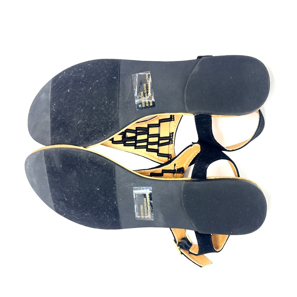 🧜🏼♀️ Maurice’s Woven Black Sandals Size 10 - Picture 6 of 6